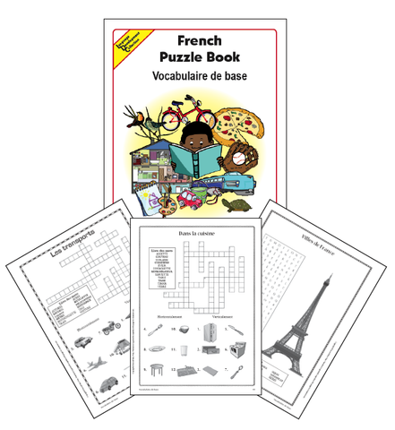 French Word Puzzle Book