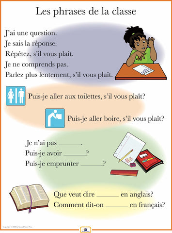 French Phrases Poster