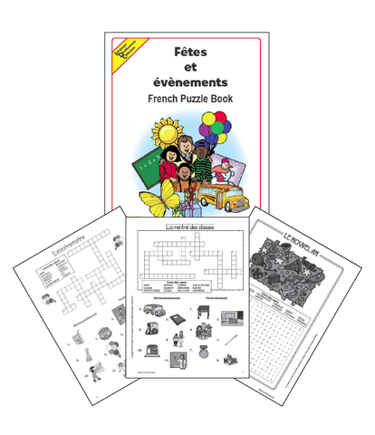 French Holiday Puzzle Book