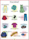 Italian Clothing Poster - Italian, French and Spanish Language