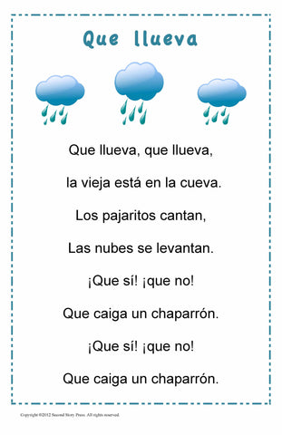 Que llueva