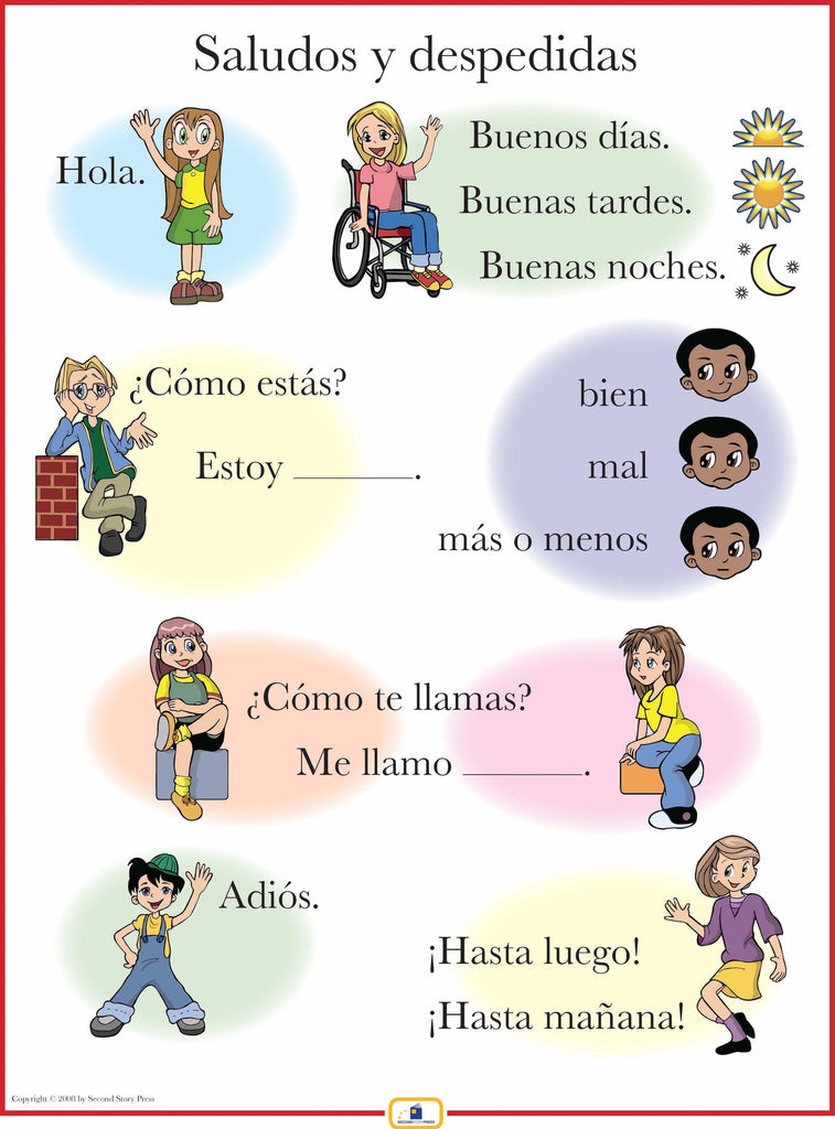 Spanish Set of 4 Posters with Everyday Phrases