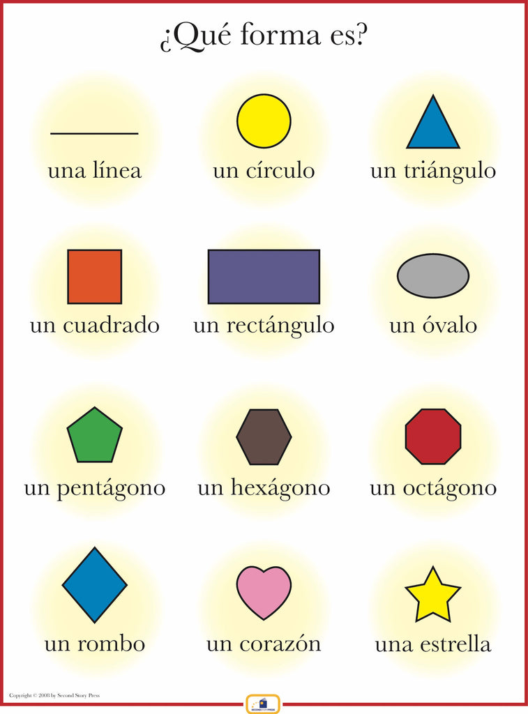 Spanish Shapes Poster